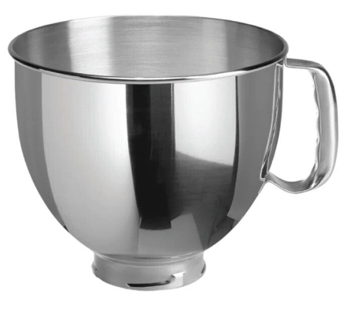KitchenAid 4.8 L Tilt-Head Polished Stainless Steel Bowl with Comfortable Handle K5THSBP
