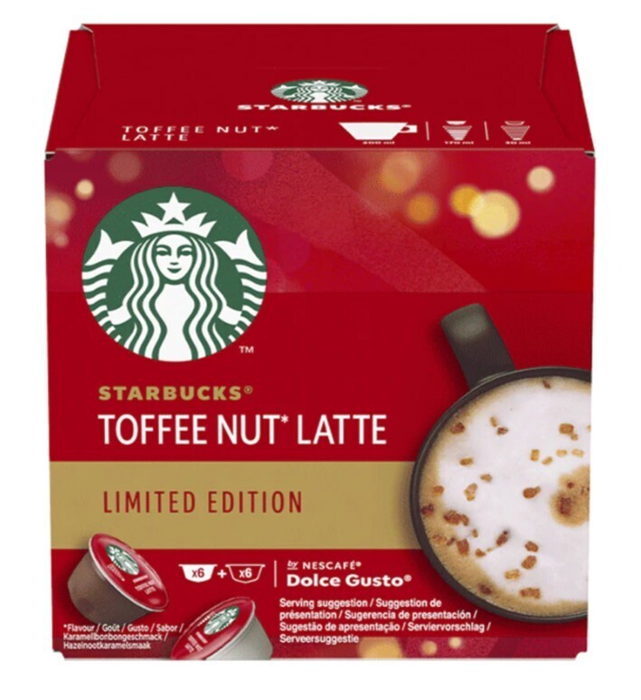 Starbucks Toffee Nut Latte By Nescafe Dolce Gusto (12 Capsules Per Box)