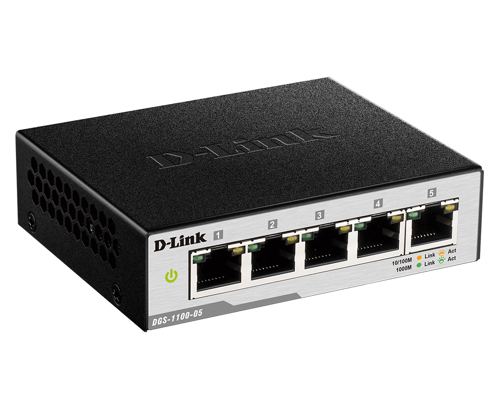 D-Link 5-Port Gigabit Smart Managed Switch DGS-1100-05