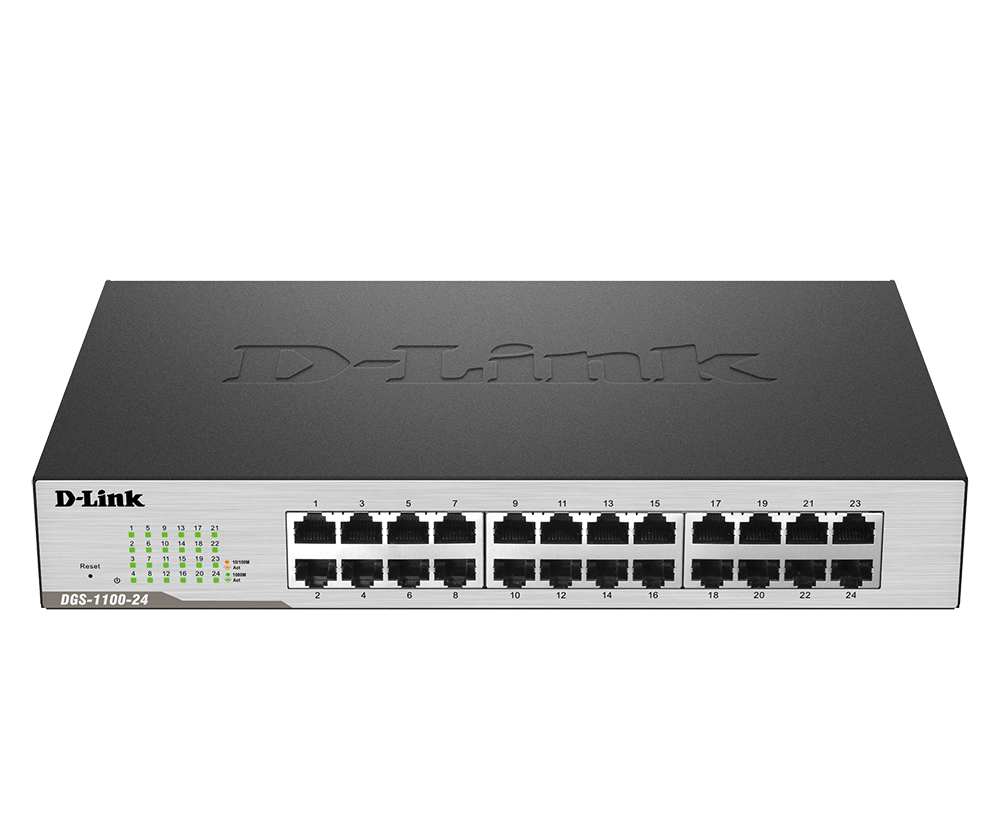 D-Link 24-Port Gigabit Smart Managed Switch DGS-1100-24