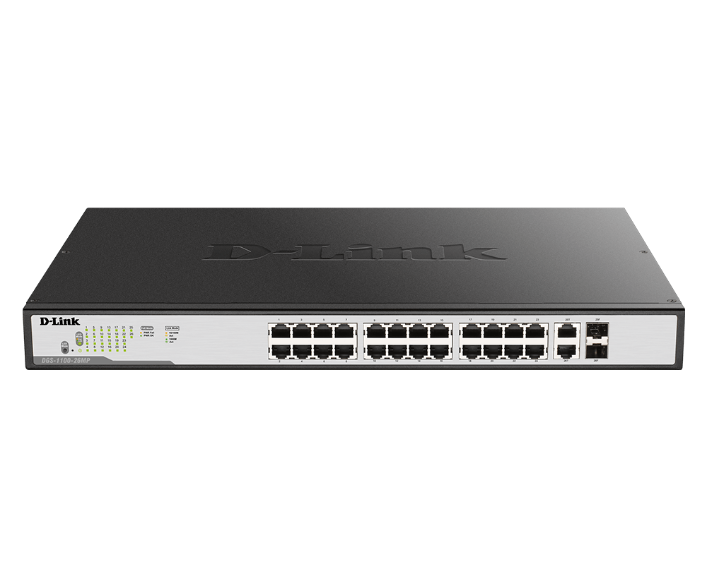 D-Link 26-Port PoE Gigabit Smart Managed Switch DGS-1100-26MP