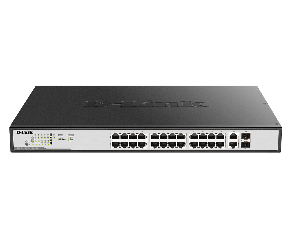D-Link 26-Port Gigabit PoE++ Smart Managed Switch DGS-1100-26MPP
