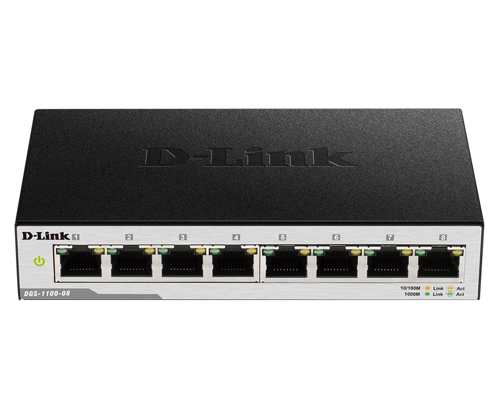 D-Link 8-Port Gigabit Smart Managed Switch DGS-1100-08