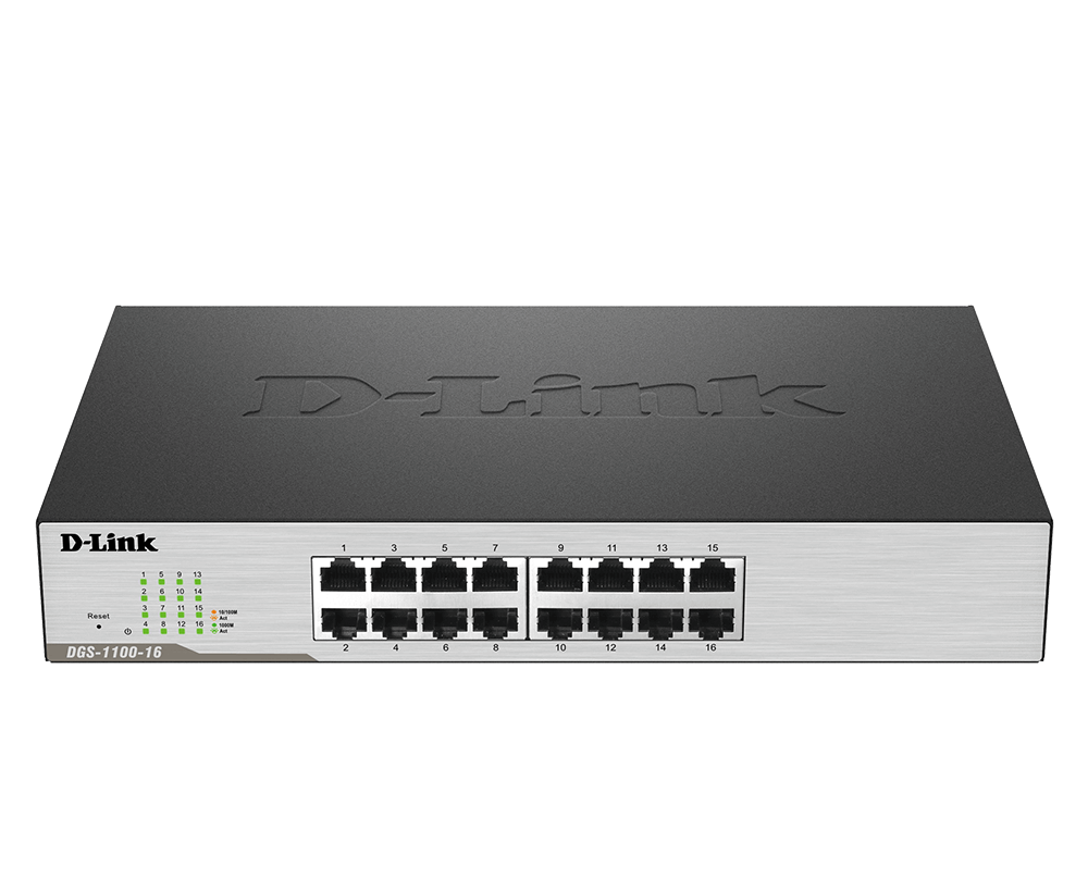 D-Link 16-Port Gigabit Smart Managed Switch DGS-1100-16