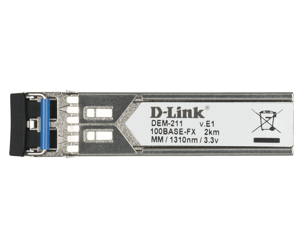 D-Link 100BASE-FX Multi-Mode 2 Km SFP Transceiver
DEM-211