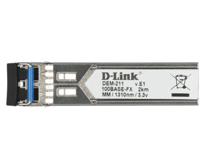 D-Link 100BASE-FX Multi-Mode 2 Km SFP Transceiver
DEM-211