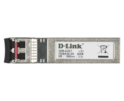 D-Link 10GBase-ER SFP+ Single-Mode Transceiver (40km)
DEM-433XT (Pre Order)