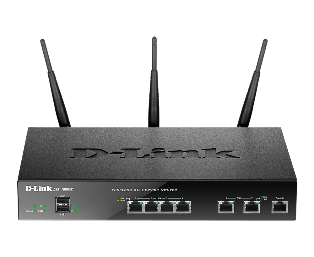 D-Link Wireless AC Unified Services VPN Router
DSR-1000AC