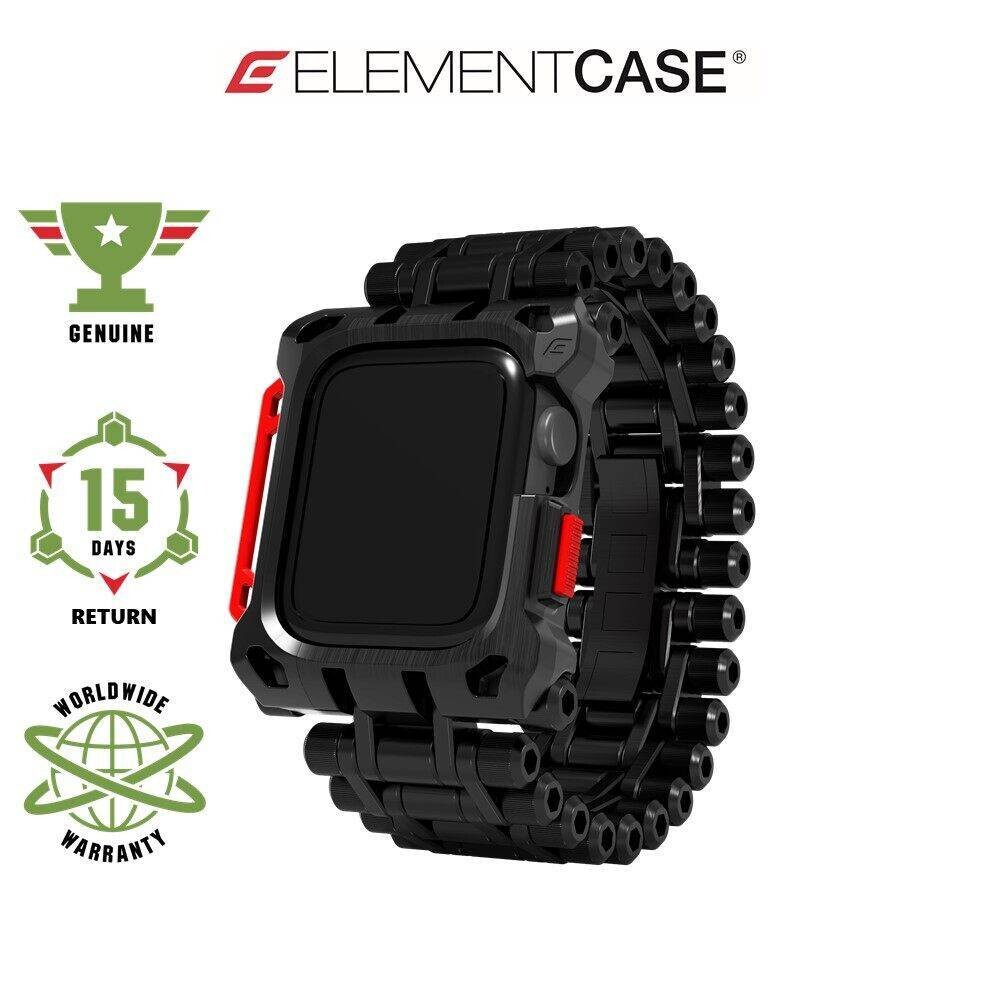 Element Case Black Ops Apple Watch Band For Apple Watch 4/5/6/SE 44mm Protective Case - Black [Exclusive]