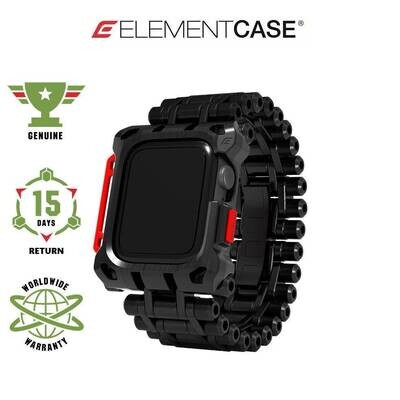 Element Case Black Ops Apple Watch Band For Apple Watch 4/5/6/SE 44mm Protective Case - Black [Exclusive]