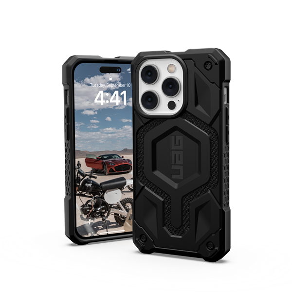 UAG Monarch Pro Magsafe Case For IPhone 14 Pro 6.1&quot; KEVLAR® Black