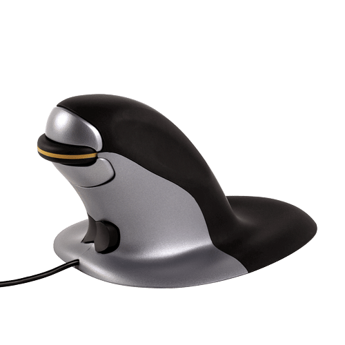 Fellowes Penguin® Ambidextrous Vertical Mouse – Medium, Type: Wired