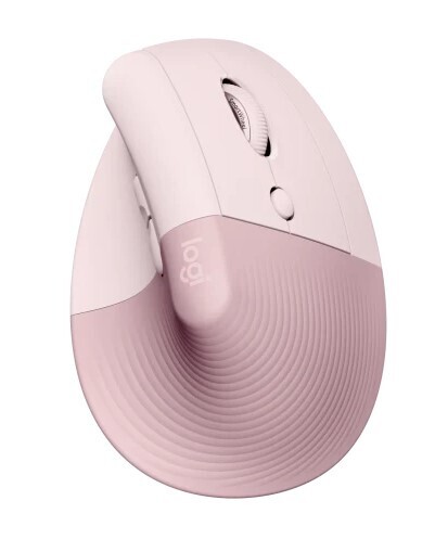 Logitech Lift Vertical Ergonomic Mouse, Color: Rose