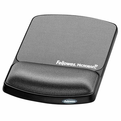 Fellowes Mousepad Wrist Support with Microban ®-Graphite