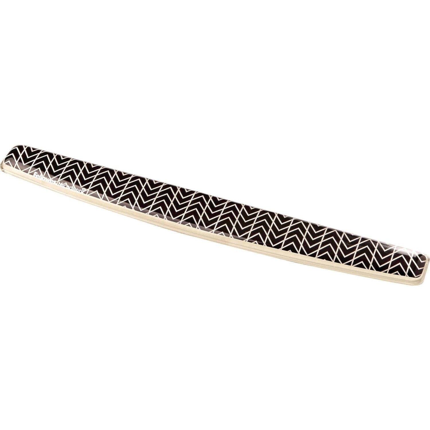 Fellowes Ergonomic Wrist Rest Black Chevron