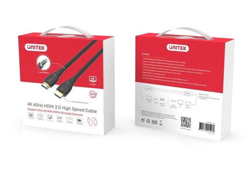 Unitek 4K 60Hz Extra Long HDMI Cable  5M/10M/15M/20M