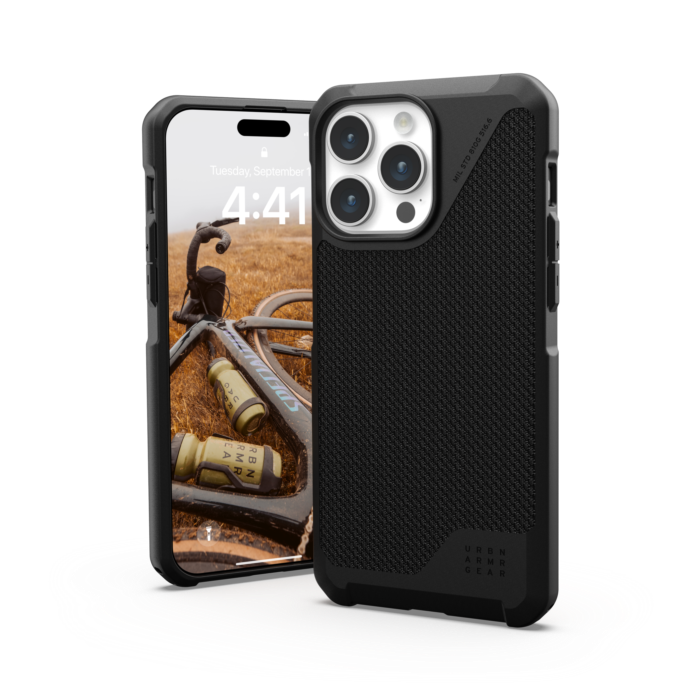 UAG Metropolis LT MagSafe Case For iPhone 15 Pro Max - Kevlar Black