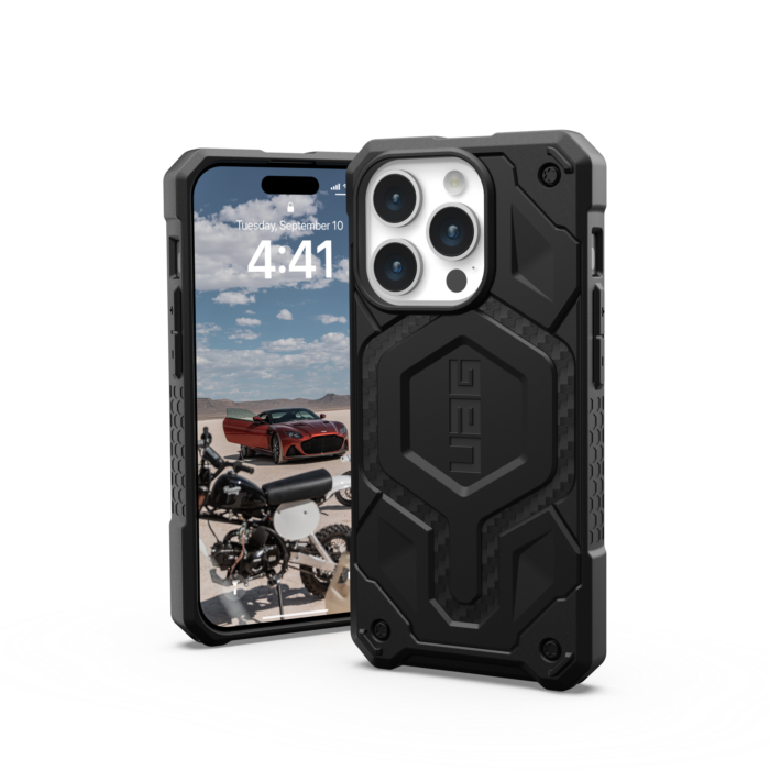 UAG Monarch Pro Case For iPhone 15 Series - Carbon Fiber