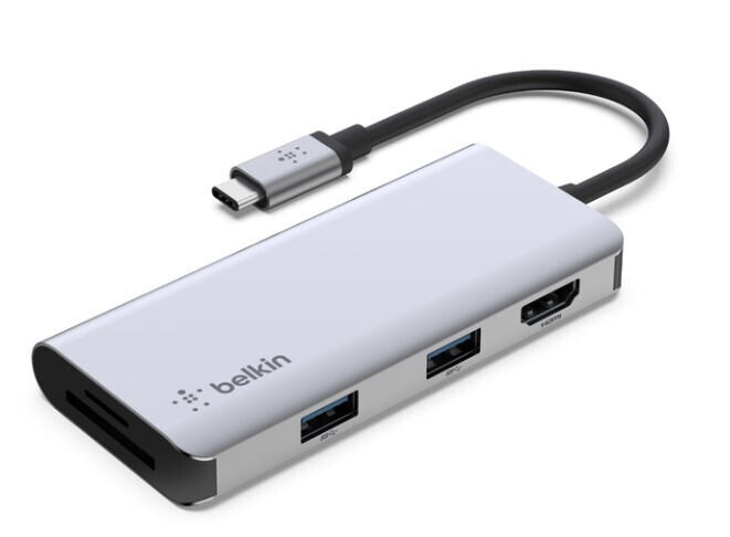 Belkin Connect USB-C 5-in-1 Multiport Adapter Hub AVC007btSGY