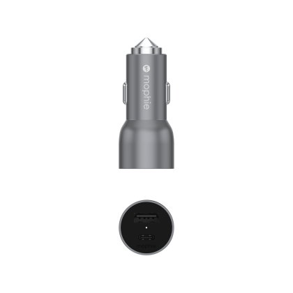 Mophie Car Charger Dual USB-C 40W  - Space Grey