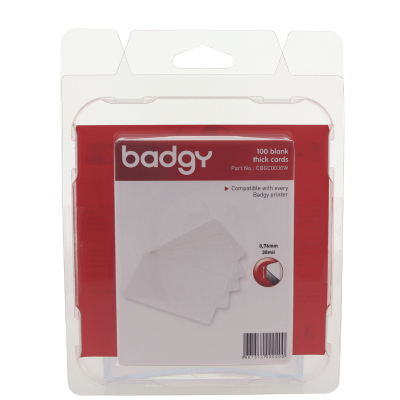 BADGY PVC Card CBGC0030W 30mil (0.76mm)