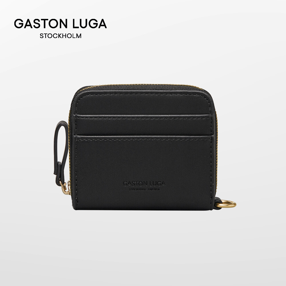 Gaston Luga Börs Wallet - Black/Gold