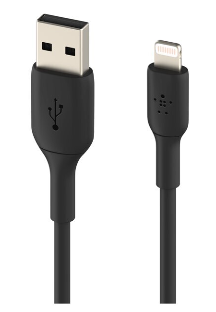 Belkin BoostCharge Lightning to USB-A Cable, Color: Black