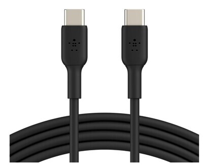Belkin BoostCharge USB-C to USB-C Cable 60W (2m / 6.6ft, Black) CAB003bt2MBK