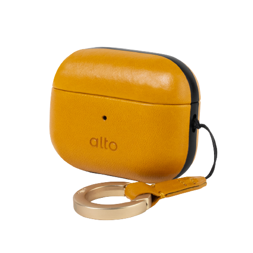 Alto AirPods Pro 2 Leather Case (With Hanging Ring / Carabiner), Color: Caramel (No Stock)
