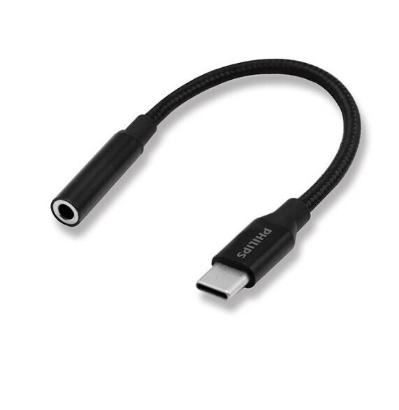 Philips USB-C Male To 3.5mm Jack Female Audio Adapter Support USB-C Mobile Phone &amp; 3.5mm Headset Connection SWA3010C