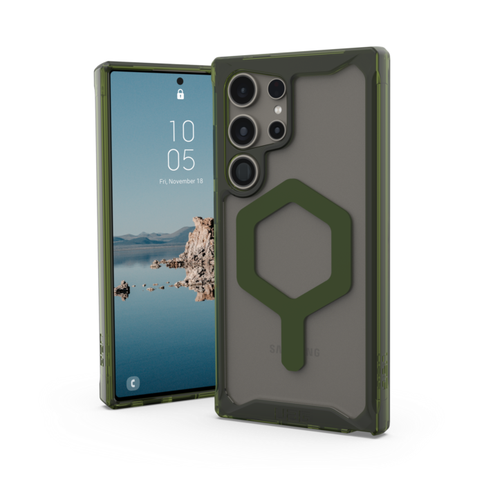 UAG Plyo Pro With Magnet Case For Samsung Galaxy S24 Ultra, Color: Ice/Olive