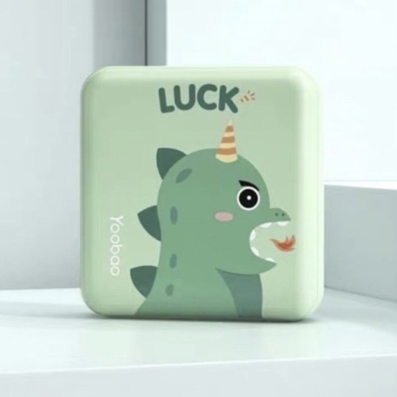 Yoobao 6024 MiniQ  10000mah Power Bank Dual Input + Dual Output, Color: Dino Green