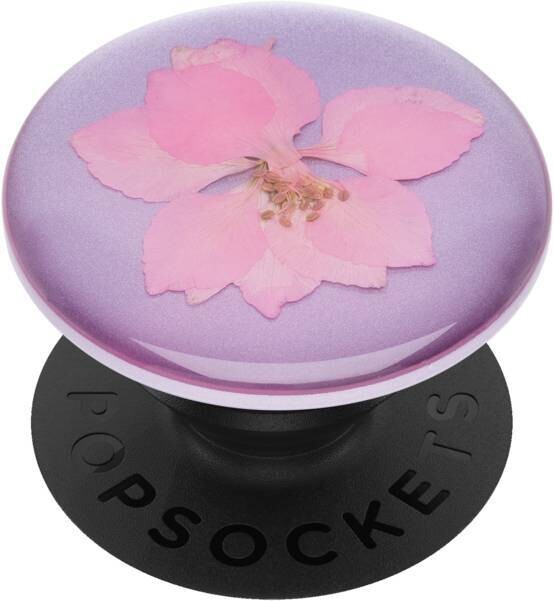 Popsockets PopGrip Premium - Pressed Flower Delphinium Pink