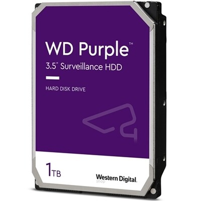 Western Digital 3.5&quot; Purple Surveillance 1TB Internal Hard Drive WD10PURZ