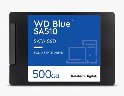 Western Digital Blue SA510 SATA SSD 2.5&quot;/7mm Cased 500GB/1TB/2TB