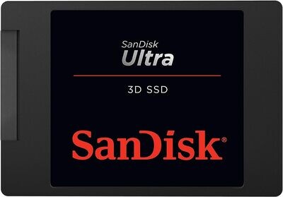 SanDisk Ultra 3D NAND 500GB Internal SSD - SATA III 6 Gb/s, 2.5 Inch /7 mm, Up to 560 MB/s - SDSSDH3-500G-G26
