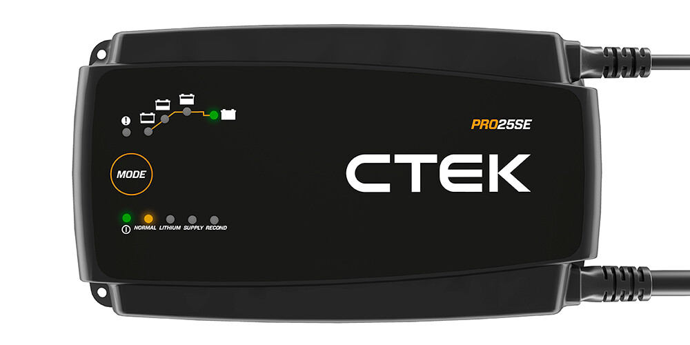CTEK Car Battery Charger 40-190 PRO25SE UK 12V (6m Cable with Wall Bracket )