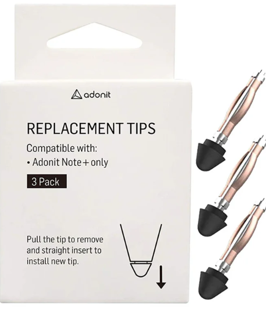 Adonit Note+ Replacement Tips (3 Pack) Black