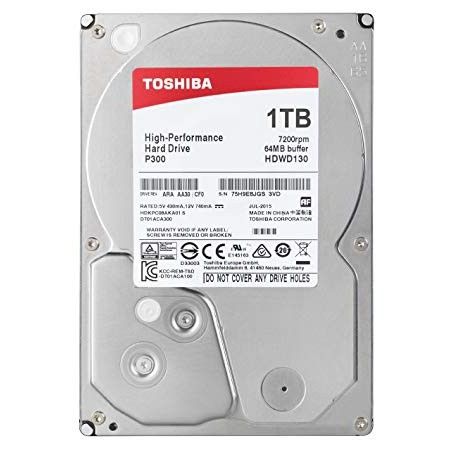 Toshiba 3.5-inch P300 Desktop PC Hard Drive