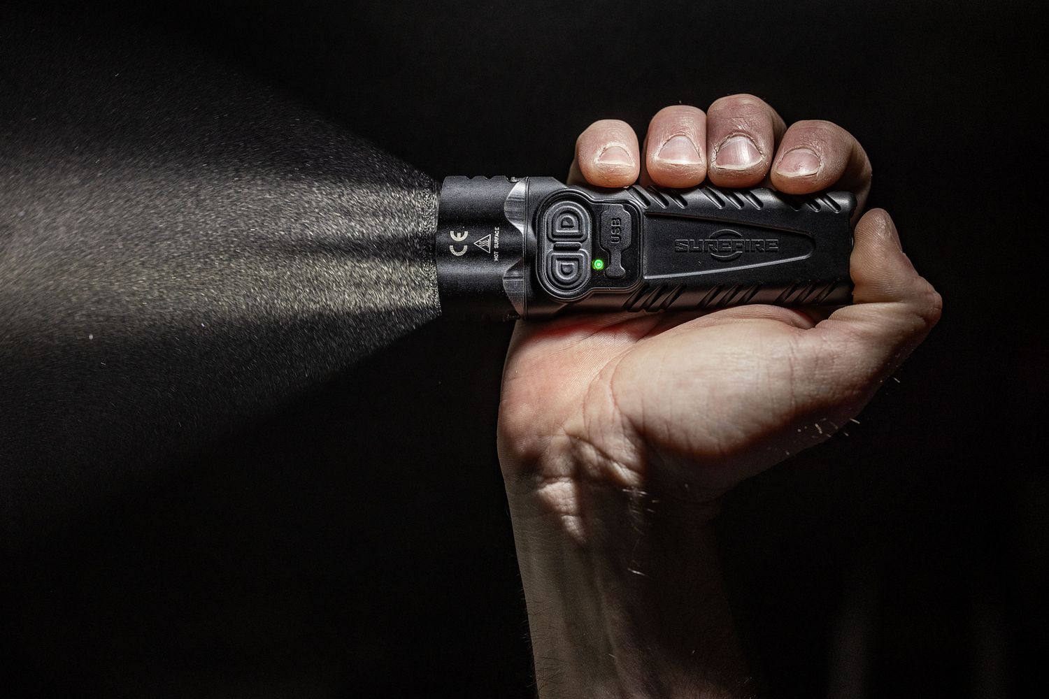 Surefire Stiletto Pro II Multi-Output Rechargeable Pocket LED Flashlight With Hybrid Beam PLR-C