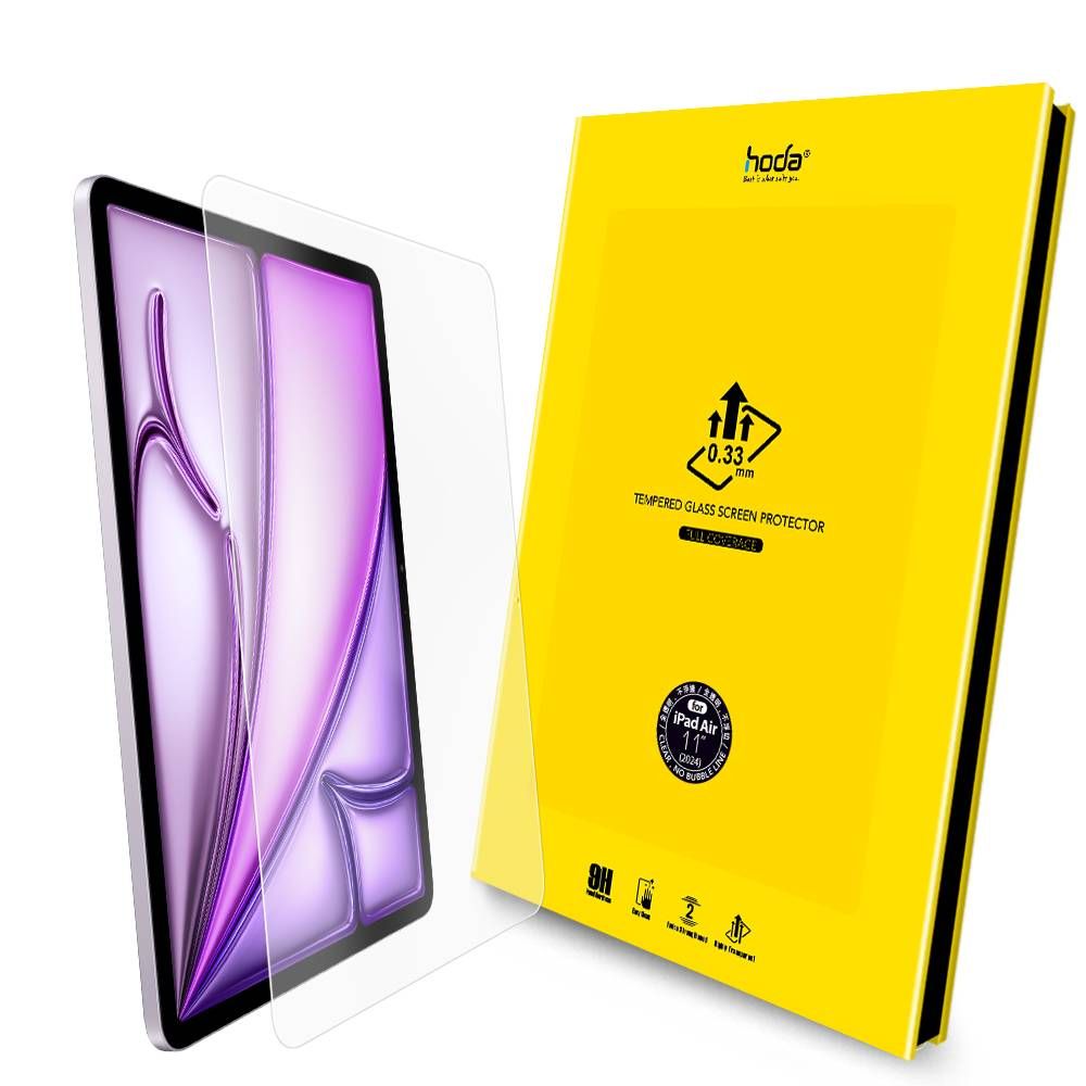 Hoda 0.33mm Clear Tempered Glass (Notch) For iPad Air 11 2024