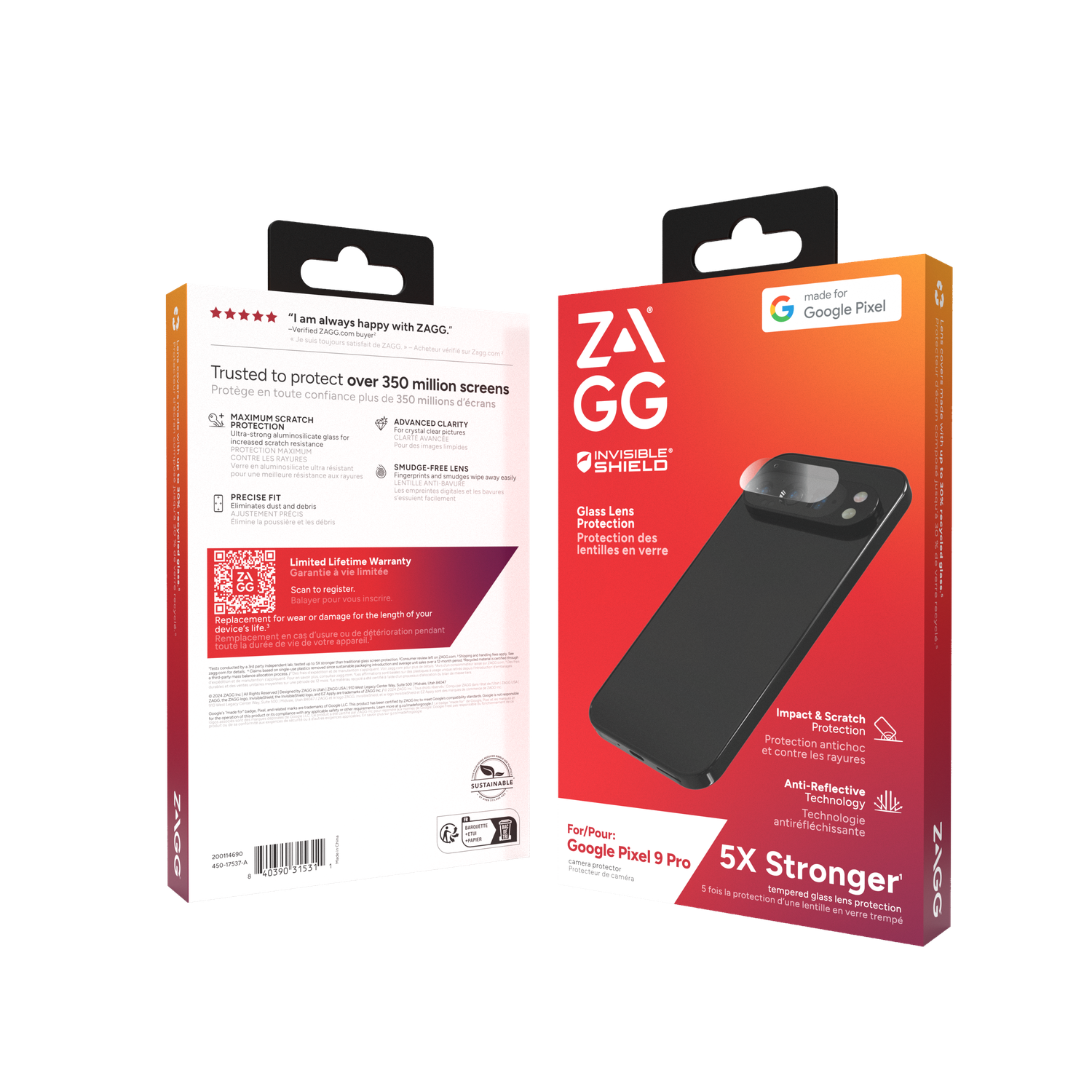 Zagg Glass Elite Lens Protection for Google Pixel 9 Pro