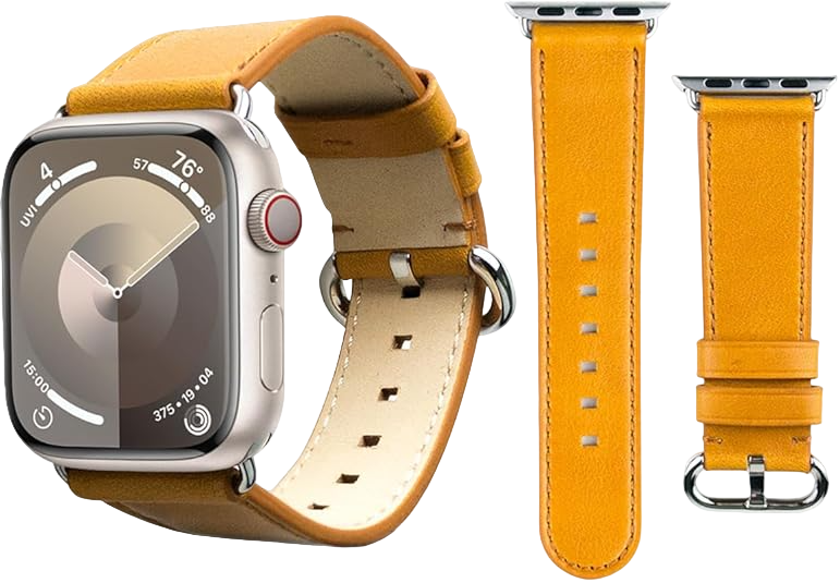 Alto Leather Band for Apple Watch (38/40/41mm), Color: Caramel