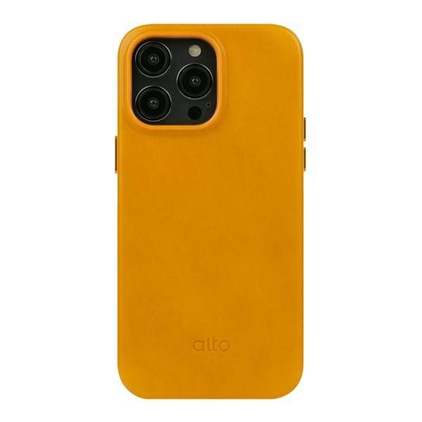Alto Original Case for iPhone 14 Pro/ 14 Pro Max (6.7&quot;) - Italian Full Grain Leather, Model/Color: 14 Pro (Caramel)