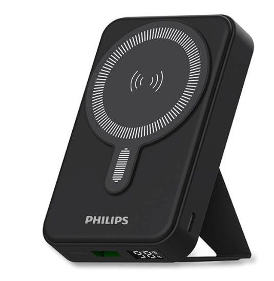 Philips 15W Magnetic Wireless Powerbank 10000MAH DLP9859N, Color: Black