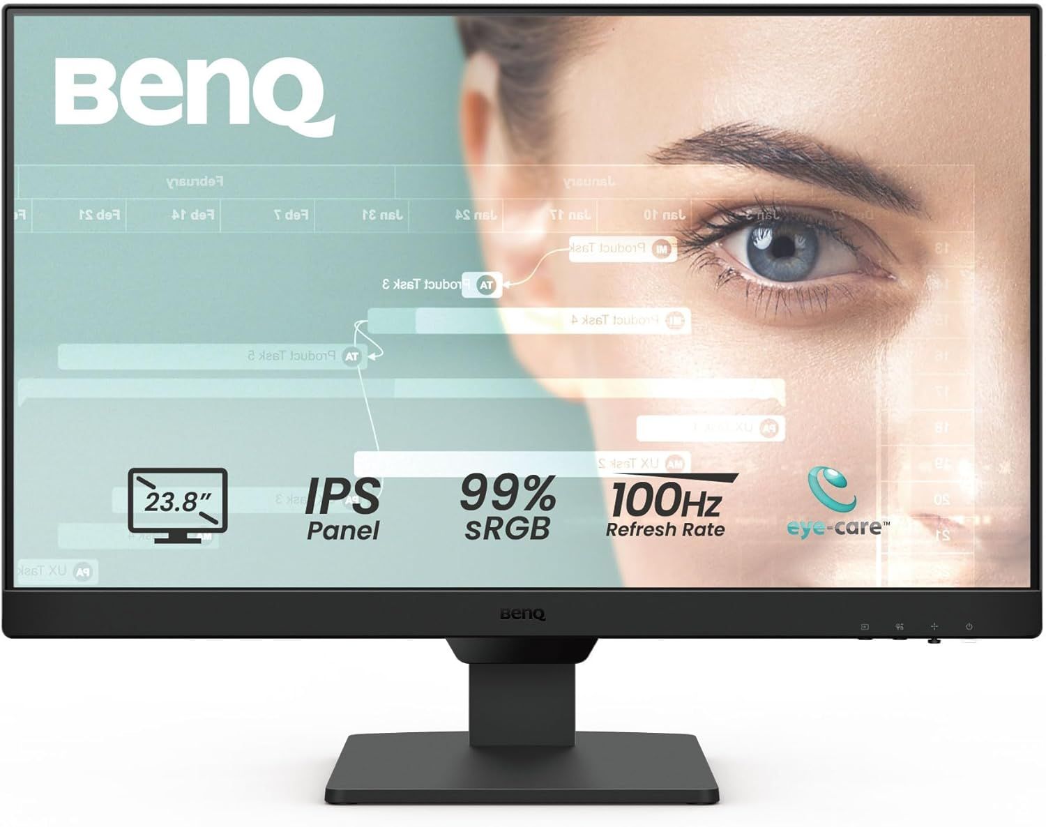 BenQ GW2490 23.8-inch Full HD IPS Monitor with Built-in Speakers | HDMI &amp; DP Port