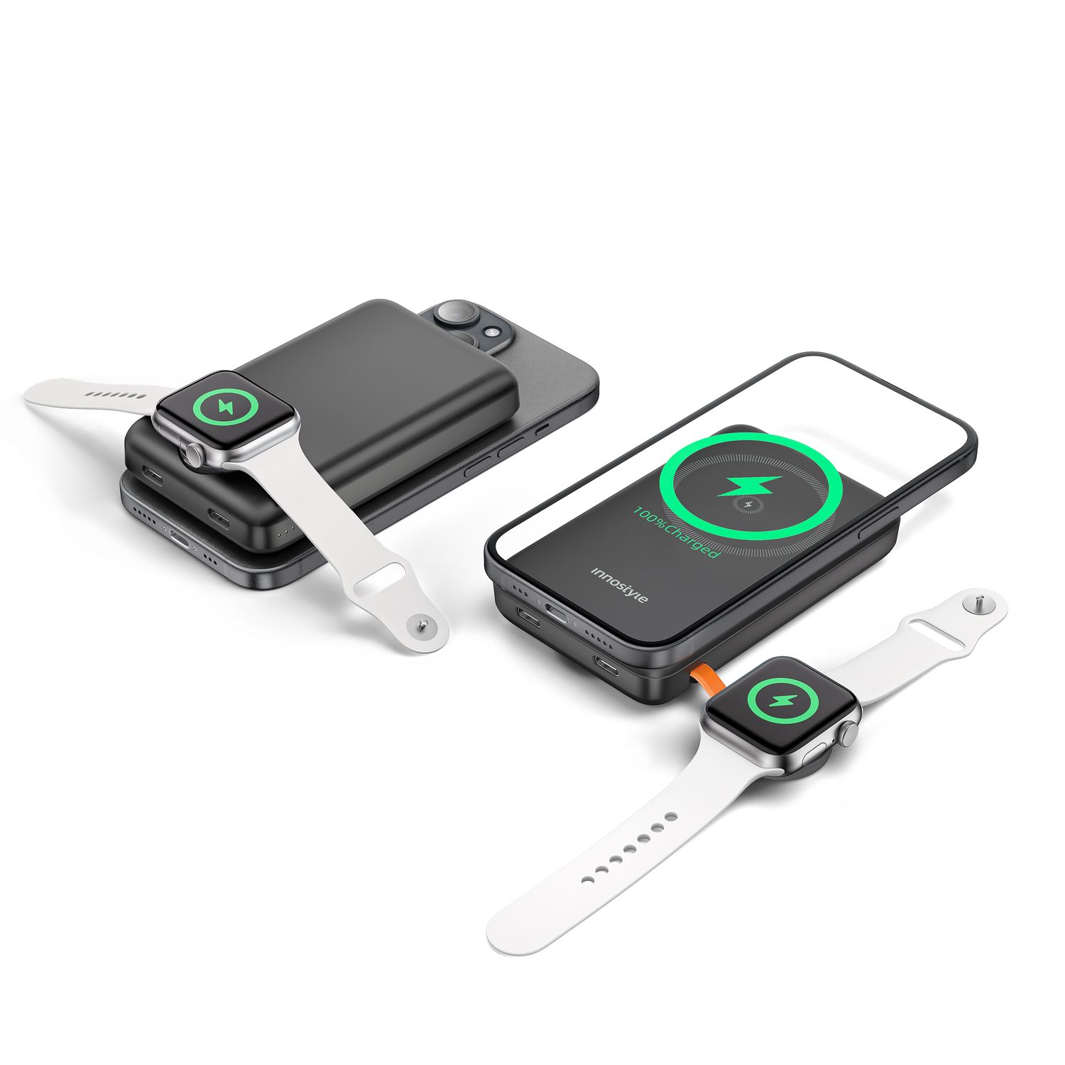 Innostyle PowerMag Duo 2-in-1 10000 mAh, Color: Black