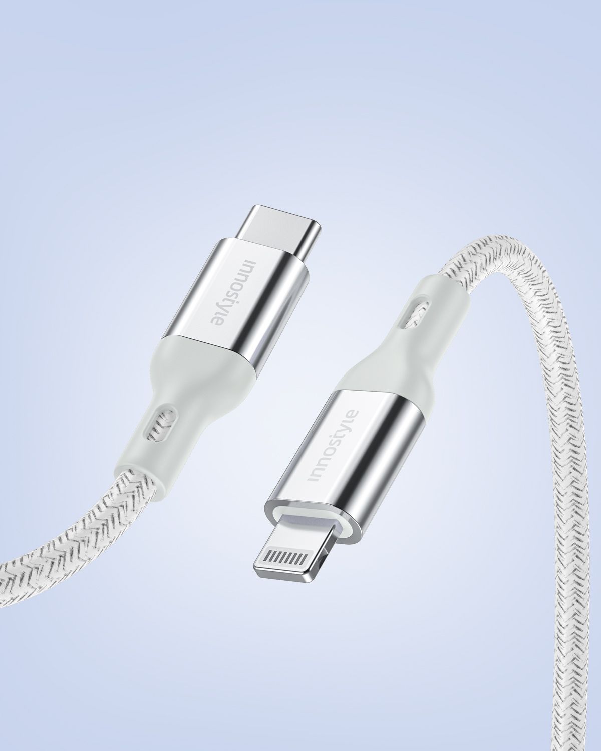 Innostyle PowerFlex USB-C to Lightning Cable 150cm, Color: Black
