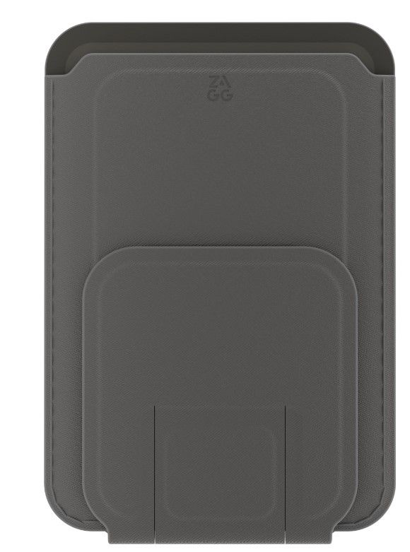 Zagg Essentials Wallet With Kickstand Universal, Color: Stone Gray