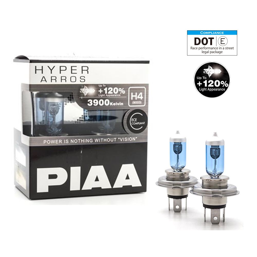PIAA - H4 Hyper Arros 3900K Halogen Bulb